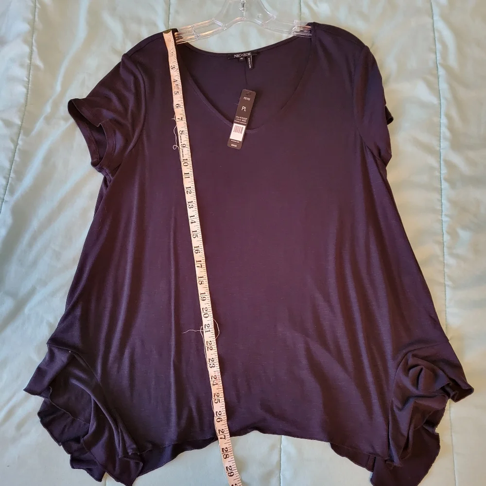 Nic & Zoe Boardwalk Ruffle Hem Top - Picture 4 of 12